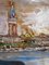 Angelo Del Bon, Venecia, óleo sobre tabla, años 30, enmarcado, Imagen 5