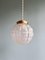 Art Deco Suspension Light in Satin Glass, 1920s, Image 1