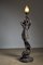 Large Sculptural Male and Female Lamps in Bronze, 1920s, Set of 2, Image 8
