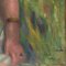 After Pierre-Auguste Renoir, Bather in Sunny Shade, Oil on Canvas, Framed, Image 4