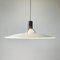 Italian Modern White Black Metal Chandelier 2133 attributed to Sarfatti for Arteluce, 1970s 3