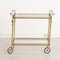 Mid-Century French Brass and Glass Cocktail Serving Trolley, 1970s 1