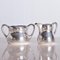 Danish Art Nouveau Silver Creamer Set by Hingelberg, Set of 2 1