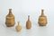 Small Mid-Century Scandinavian Modern Collectible Brown Stoneware Vases by Gunnar Borg for Höganäs Ceramics, 1960s, Set of 4, Image 1