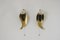 Mid-Century Leaf Shaped Brass Sconces, Italy, 1950s, Set of 2 1