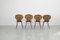 Italian Chairs by Carlo Ratti for Industria Legni Curvati, 1950s, Set of 4, Image 4