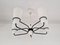 Vintage Black and White Five-Armed Chandelier, 1950s/1960s 1