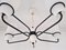 Vintage Black and White Five-Armed Chandelier, 1950s/1960s 3