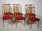Mid-Century Dining Chairs in Cherry, 1970, Set of 6 1
