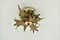 Lampada da incasso Mid-Century con foglie di felce in ottone, Italia, Immagine 4