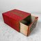Caja de farmacia japonesa de madera con cajón, años 40, Imagen 5