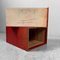 Caja de farmacia japonesa de madera con cajón, años 40, Imagen 12