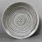 Mid-Century Decorative Earthenware Spiral Plate, Japan, 1960s 1
