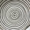 Plato en espiral decorativo Mid-Century de loza, Japón, años 60, Imagen 2