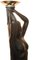 Nude Feminine Form Tischlampen aus ebonisiertem Art Deco Gips, 1930er, 2er Set 9