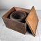 Antique Hibachi with Wooden Box, Japan, 1920s, Set of 2 7