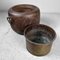 Antique Hibachi with Wooden Box, Japan, 1920s, Set of 2 5