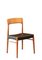 Chairs in Teak and Leather by Henning Kjærnulf for KS Møbler, 1960s, Set of 6, Image 1