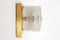 Lámpara de pared Space Cube vintage de vidrio helado de Peill & Putzler, 1960, Imagen 4