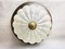 Large Portuguese Frosted Glass Dome Flush Mount, 1950s 3