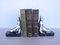Chromed Metal Seal Bookends, 1930s, Set of 2 6