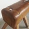 Vintage Leather Vaulting Buck / Gymnastic Horse, 1960s 9
