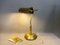 Portuguese Brass Bankers Table Lamp, 1940s 9