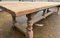 Bleached Oak Farmhouse Dining Table, 1930s, Image 18