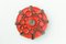 Red Round Fat Lava Ceramic Wall Lamp from Hustadt Leuchten, 1970s, Image 6
