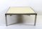 Vintage Coffee Table in Steel &Parchment, 1970s, Image 1
