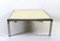 Vintage Couchtisch aus Stahl & Pergament, 1970er 1