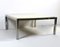 Vintage Couchtisch aus Stahl & Pergament, 1970er 4