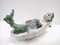 Postmodern Lacquered Earthware Mermaid in Bathtub, Italy, 1980s 4