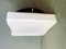 White Opaline Cased Glass Flush Mount Ceiling Lamp 2