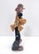 Vintage Lacquered Ceramic Decorative Clown Figure, Italy, 1950s 8