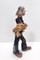 Vintage Lacquered Ceramic Decorative Clown Figure, Italy, 1950s, Image 5