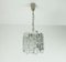 Mid-Century Ice Glass Pendant Light by J. T. Kalmar for Kalmar Franken KG, 1970s 1