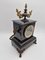 French Clock in Black Belgian Marble, Late 1800s 4