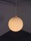 Lampade a sospensione Satellite in vetro opalino di Vilhelm Wohlert per Louis Poulsen, anni '60, set di 2, Immagine 6