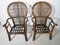 Spanische Rattan Sessel, 1970er, 2er Set 3