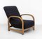 English Art Deco Armchair with Jacquard Wool & Silk Fabric, 1930s 1