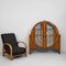 Englischer Art Deco Sessel mit Jacquard Wolle & Seidenstoff, 1930er 3
