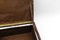 Puf Choco de retazos de cuero marrón con compartimento de almacenamiento, Suiza, años 60, Imagen 9