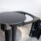 Black Lacquered Wood and Fabric Game Table with Rotating Legs by Pierluigi Molinari for Pozzi, Italy 8