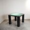 Table de Jeu en Bois et Tissu Laqué Noir avec Pieds Rotatifs par Pierluigi Molinari pour Pozzi, Italie 7