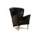 Castor Armchair with Stool in Black Leather from Montis, Set of 2 6