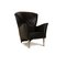 Castor Armchair with Stool in Black Leather from Montis, Set of 2, Image 6