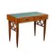 Vintage Writing Desk in Mahogany & Glass, Italy, 1950s 1