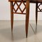 Vintage Writing Desk in Mahogany & Glass, Italy, 1950s 5