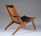 Hunting Chair 204 attribuée à Uno & Östen Kristiansson pour Luxus, Suède, 1950s 6